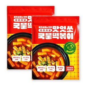 맛잇쏘 국물떡볶이 6인분 (1인분 개별포장) 실온보관, 600g, 2개