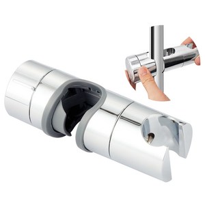 슬라이드바 샤워기 거치대 초간편 샤워기걸이 슬라이드바 샤워대 샤워기거치대(1개), 실버