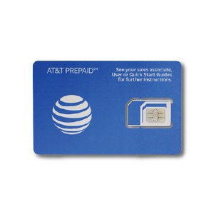 미국유심 AT&T 데이터&통화 무제한 미국 캐나다 멕시코 통합, 1개, AT&T 90일 데이터&통화 무제한(택배)