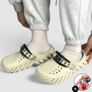 크록스 에코 클로그 ECHO CLOG 남녀공용 샌들 본/블랙 + 악세사리파츠