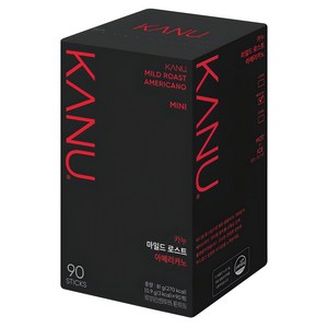 카누 마일드 로스트 아메리카노 미니 원두커피믹스, 0.9g, 90개입, 1개, 900mg