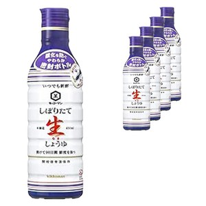 기꼬만 시보리타테 생 간장, 5개, 450ml