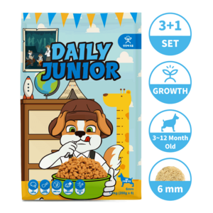 주트립 데일리 주니어 (1년 이하) (건강한 성장 증진에 좋은 강아지 기능성 사료), 4개, 1.2kg, 뼈/관절강화