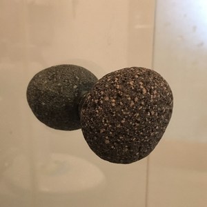 디어엠 상가 매장 손잡이 유리문 중문 가마찌 강화도어 카페 핸들 현관 에그스톤 자연석 조약돌, 1세트