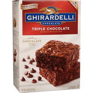 Ghiadelli Tiple Chocolate Bownie 기라델리 트리플 초콜릿 브라우니 믹스 6개입 3.4kg, 1개