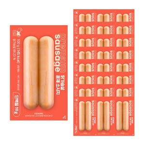 헬스앤뷰티 닭가슴살 소시지 15+10 (총 25팩), 100g, 25개, 훈제
