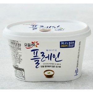 요플레 플레인 화이트, 900g, 4개