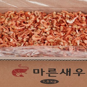 푸드모 홍새우 소두절 보리새우 먹새우1.5kg 건새우 볶음용 국물용 건어물, 1개, 1.5kg