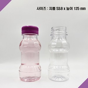 [보틀스] 150페트병 150미리 150ml 투명 페트병 주스병 플라스틱병 공병 소분병 작은병 소용량 미니병, 노랑(38파이), 1개