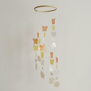 [22USE_0054](쿠팡)버지니아 나비실로폰 자개모빌 DIY-KIT_오렌지, 오렌지