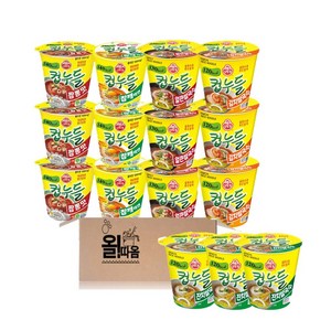 올따옴 컵누들 5종 15입세트 B세트 (잔치쌀국수3+얼큰쌀국수3+김치쌀국수3+짬뽕맛3+참깨라면3), 1세트