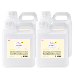 러브맘 손세정제 핸드워시 거품비누 Foam Soap 4L 대용량 벌크 레몬향, 4개