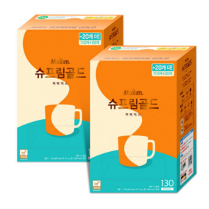 맥심 슈프림골드 커피믹스, 13.5g, 130개입, 2개