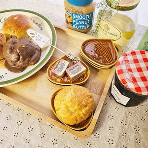 컨츄리아이템 브라운 알밤 도자기 미니접시 6p set, 1세트