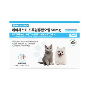 네이쳐스키 반려동물 관절 보조제 초록입홍합오일 50mg 25정, 뼈/관절강화, 1개