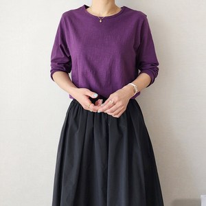 오네스타 톡톡한 7부 소매 라운드넥 슬럽 티 여유있는 슬라브 데일리 베이직 기본티 9컬러