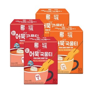 녹차원 따끈따끈 어묵국물티 4팩 오리지널 매운맛, 4g, 40개