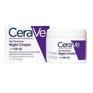 CeaVe 스킨 리뉴잉 나이트 크림 48g, 1개