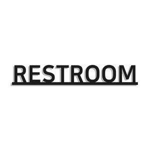 스튜디오투명 화장실 표지판, RESTROOM, 1개