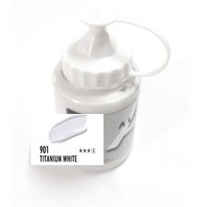 알파 전문가용 아크릴물감 250ml, 901(1) Titanium White