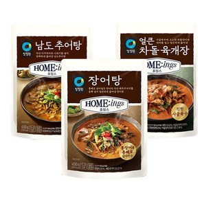 청정원 장어탕3개+남도추어탕3개+얼큰차돌육개장3개 총 9개, 1개, 450g