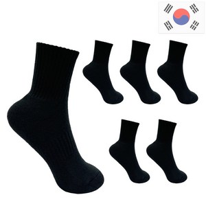 비바슈슈 여성용 더블 쿠션 러닝 스포츠 무지 중목 양말 6켤례 (230~250mm)