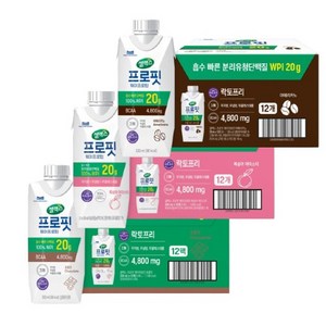 [본사직영] 셀렉스 프로핏 드링크 프로틴 음료 기획set(3종 각12개), 36개, 330ml