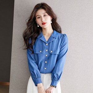 코디코치 여성 올리아 블라우스 카라넥 캐주얼 셔츠
