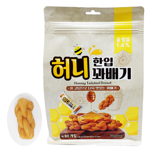 한입 허니 꽈배기, 9개, 520g