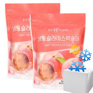 업체배송 흥국냉동복숭아슬라이스1kg 2개, 1kg