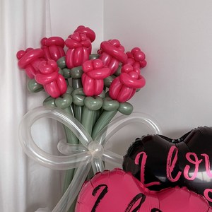 파티아일랜드 DIY 요술 풍선 장미 꽃다발 만들기 와일드베리, 1개
