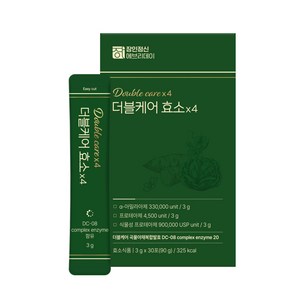 장인정신 에브리데이 더블케어 효소 X4, 2박스, 90g