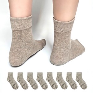 고져스 여성용 발이 숨쉬는 무압박 중목 양말 8켤레
