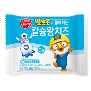 e치즈몰 서울우유 뽀로로칼슘앙치즈 어린이치즈 180g X 2개