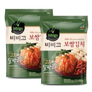 (냉장)비비고 보쌈김치400gx2개, 400g, 1세트