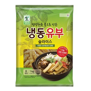 대림선 냉동유부 슬라이스 1kg 어육류 가공식품 간식 어묵 식품, 1개, 1L