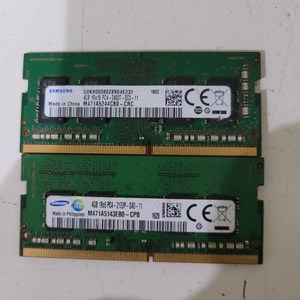 중고메모리 노트북용 삼성 DDR4 4G RAM 2133P/2400T, 노트북용 삼성 DDR4 4G RAM 2400T, 1개