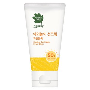 그린핑거 야외놀이 선크림 파워블록 SPF50+ PA++++, 80ml, 1개