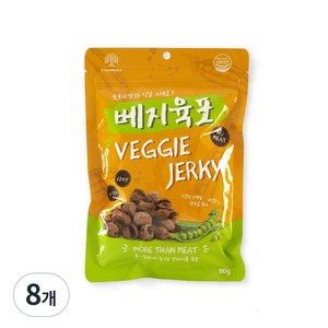 펫시밀 베지육포 저알러지 식물성 육포 애견간식, 90g, 8개