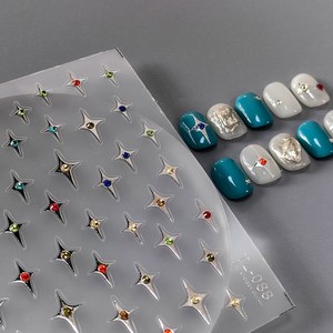 [디비투] 큐빅보석스톤 데코스티커 네일스티커(48종), T-26, 1개