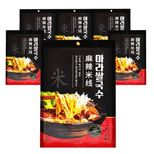 식다락 마라쌀국수 탕면 2인분, 350g, 6개