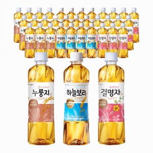 (쥬시마트)웅진식품 차음료 3종세트[하늘보리 12개 누룽지차 12개 결명자차 12개], 36개, 500ml