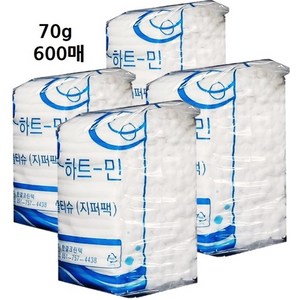 업소물티슈 대용량 식당용 업소용 일회용 지퍼백포장 물티슈, 70g, 600매입, 1개