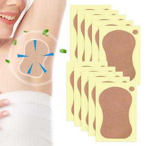 그로스터 겨드랑이 땀 방지 접착식 스티커 패치 10P, 1세트