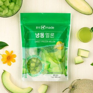 흥국 냉동 멜론 SWEET 1kg (냉동) 메론 다이스, 1개