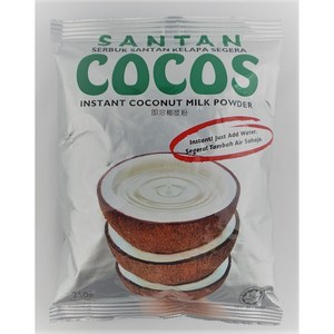 킹 푸드 인도네시아 코코스 산탄 코코넛 밀크 파우더 250g king food santan cocos Coconut Milk Powder 250g, 1개