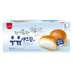 [트레이더스] 삼립 착한목장 우유생크림빵 700G 아이스박스(+아이스팩)포장, 1개