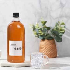 천연발효 사과식초 과일식초 다이어트식초 천연식초 물에 타먹는 식초 1000ml, 1개, 1L