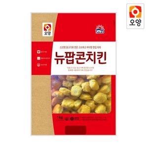 사조오양 뉴팝콘치킨 1kg, 1개