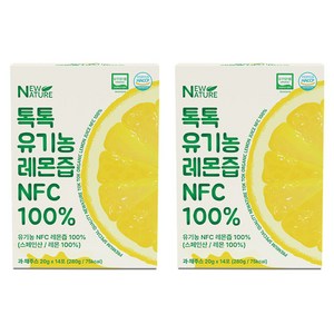 뉴네이처 1일1레몬 유기농 레몬즙, 280g, 2개